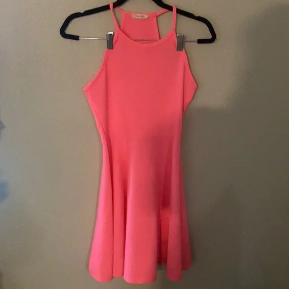 Olivia Rae | Dresses | Olivia Rae Neon Pink Skater Dress | Poshmark
